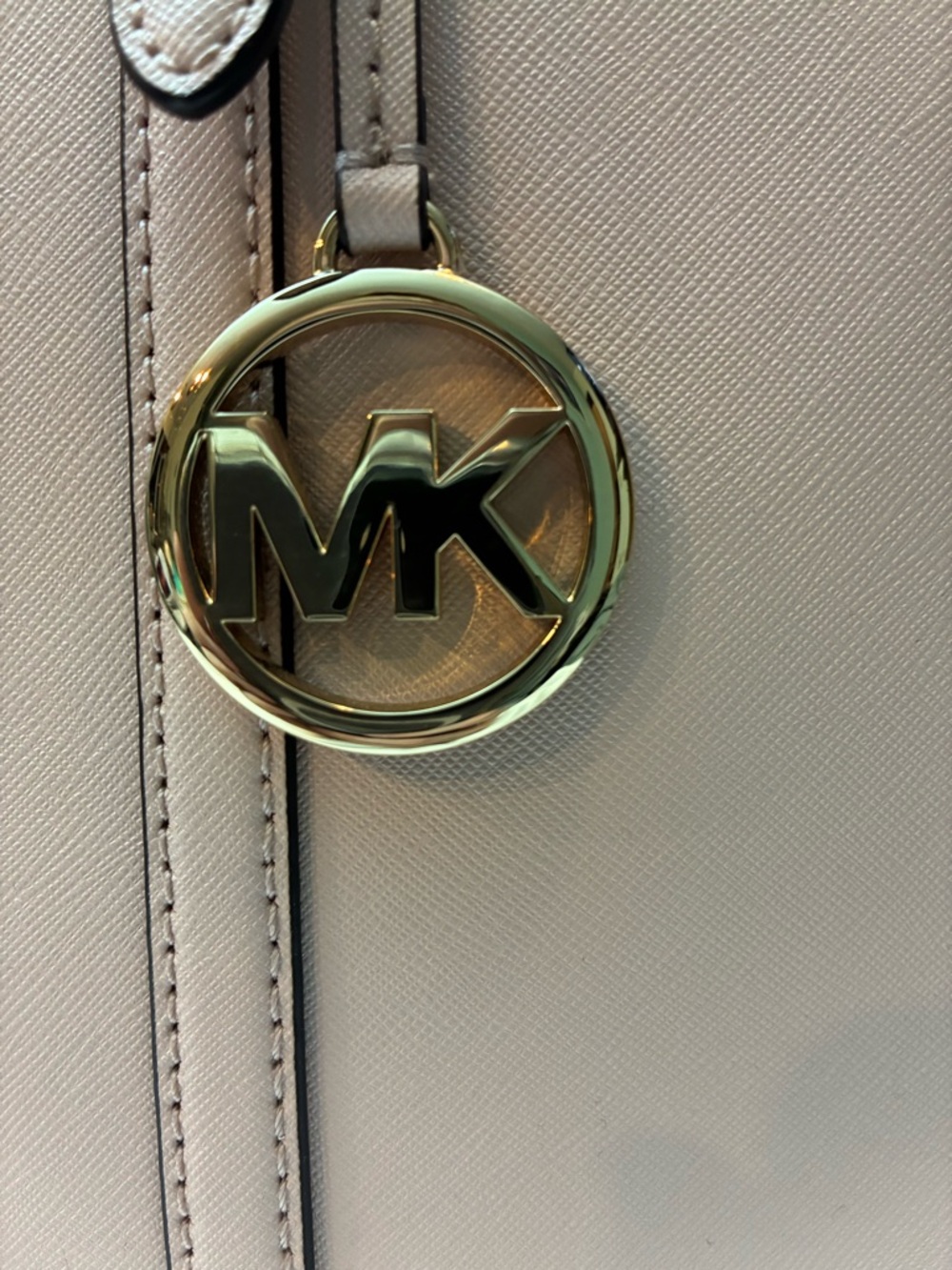 Michael Kors Blush Saffiano Leather Tote with Gold Hardware - Picture 2 of 8